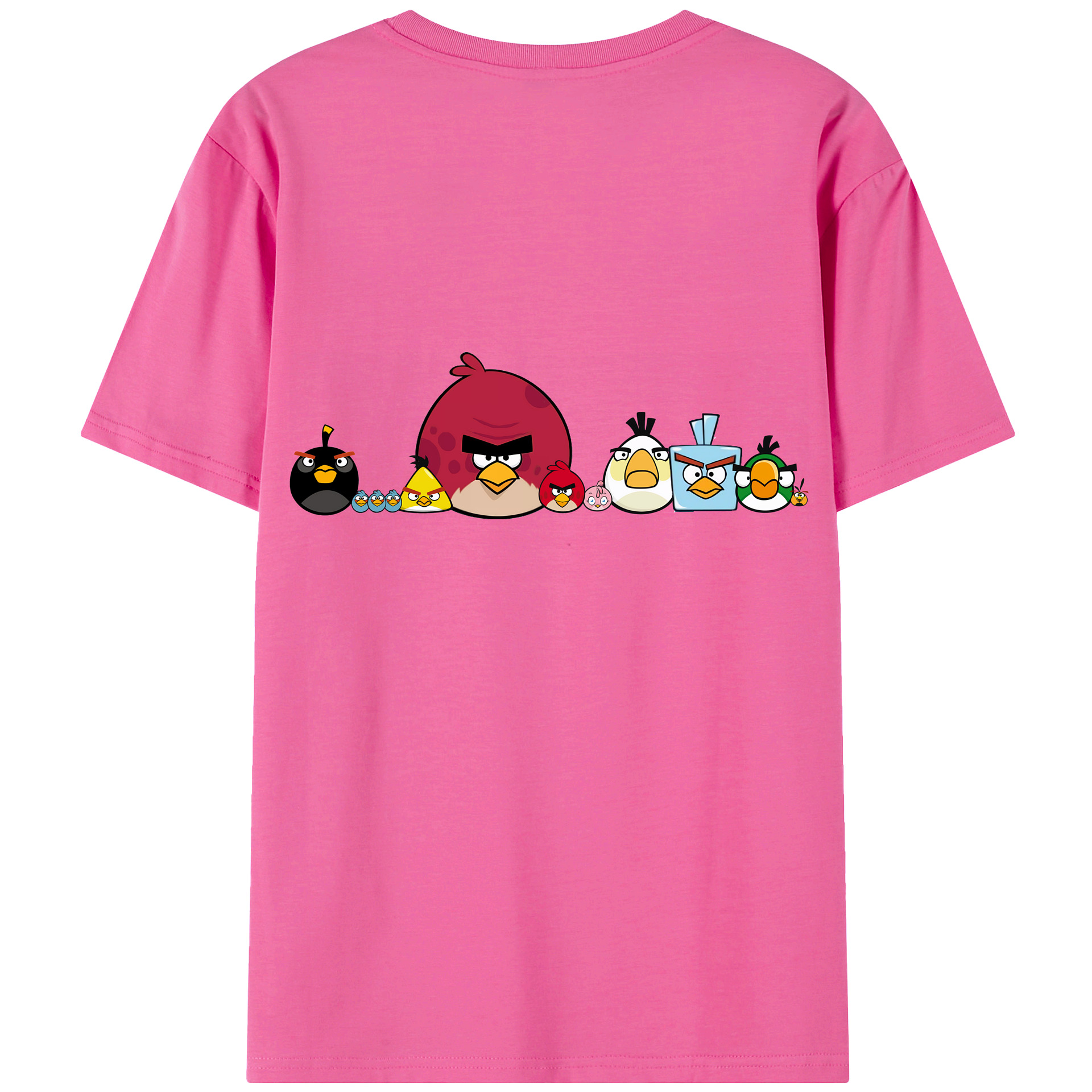 （画像用） Angry Birds アングリーバード レディース半袖Tシャツ(バックプリント)